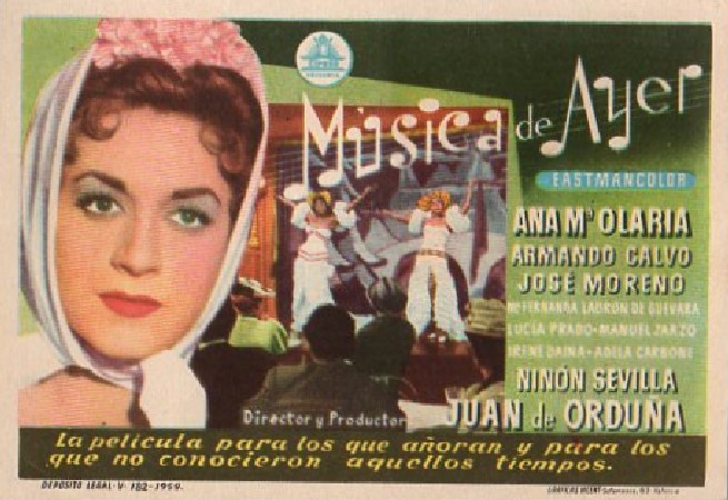PROGRAMA DE CINE: MUSICA DE AYER