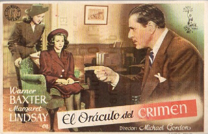 PROGRAMA DE CINE: EL ORÁCULO DEL CRIMEN