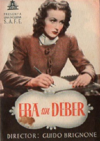 PROGRAMA DOBLE DE CINE: ERA UN DEBER