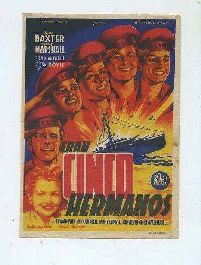 PROGRAMA DE CINE: ERAN CINCO HERMANOS