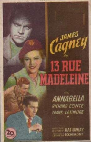 PROGRAMA DE CINE: 13 RUE MADELEINE