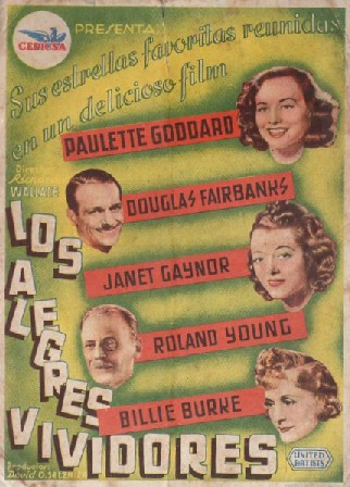 PROGRAMA DE CINE: LOS ALEGRES VIVIDORES