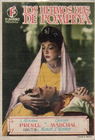 PROGRAMA DE CINE: LOS ÚLTIMOS DÍAS DE POMPEYA