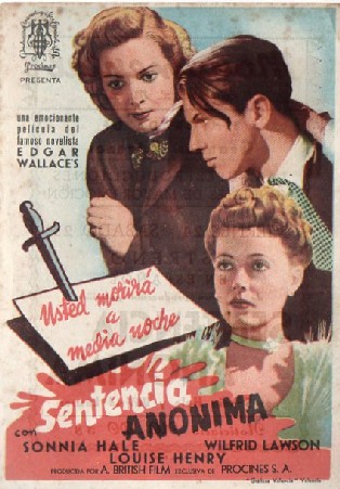 PROGRAMA DE CINE: SENTENCIA ANONIMA