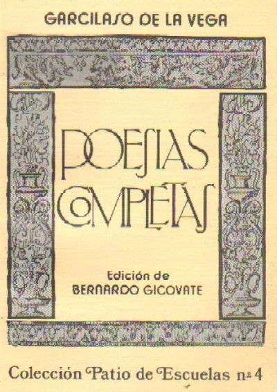 POESIAS COMPLETAS. GARCILASO DE LA VEGA