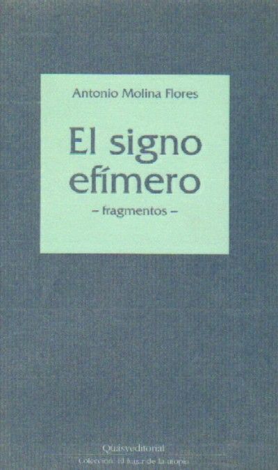 EL SIGNO EFIMERO