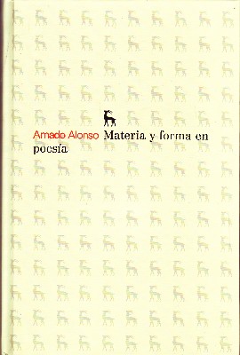 MATERIA Y FORMA EN POESIA.