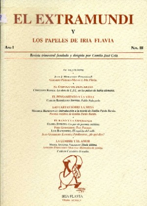 EL EXTRAMUNDI Y LOS PAPELES DE IRIA FLAVIA, III