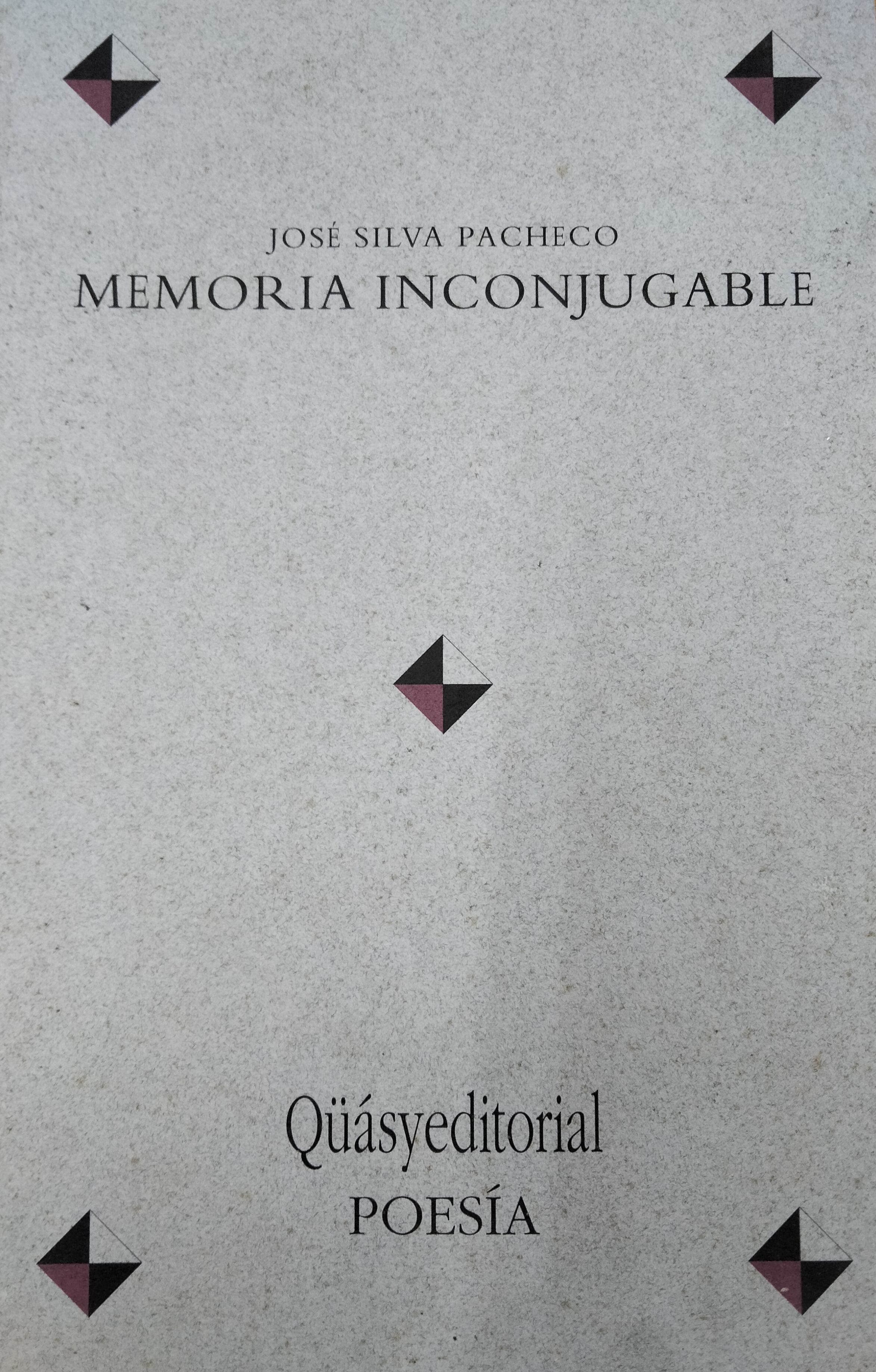 MEMORIA INCONJUGABLE