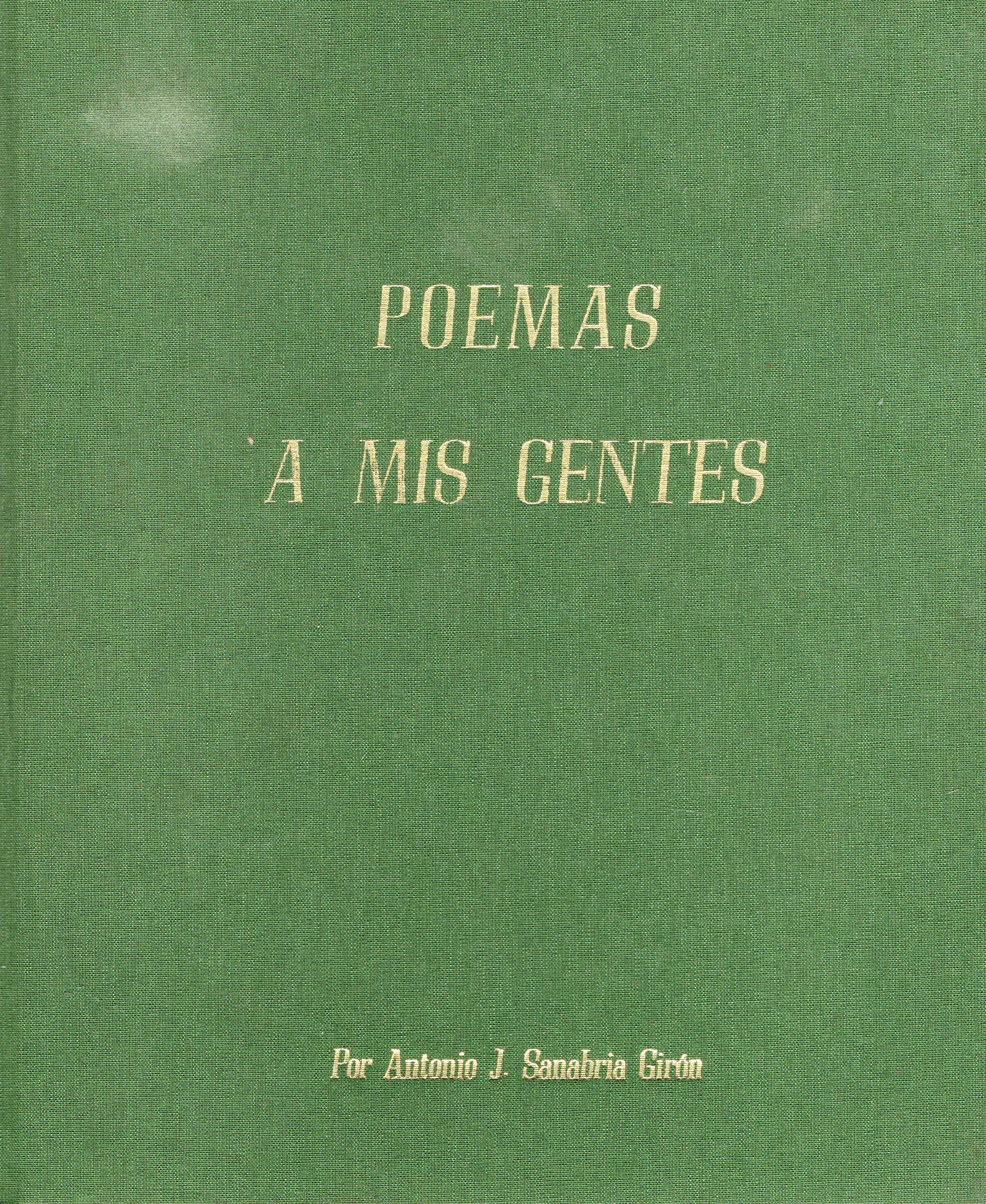 POEMAS A MIS GENTES