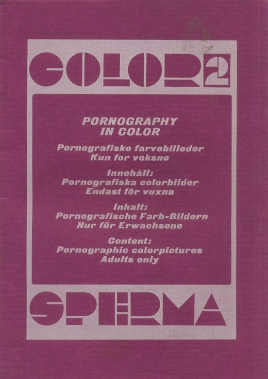 REVISTA DE COLECCIONISMO PARA ADULTOS DE LOS AÑOS 60-70, COLOR SPERMA Nº2.