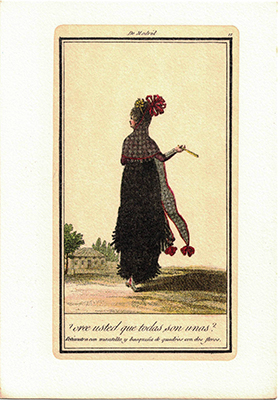 LITOGRAFIA (REPRODUCCION) COSTUMBRISTA DE MADRID Nº 11. (¿CREE USTED QUE TODAS SON UNAS?)
