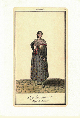 LITOGRAFIA (REPRODUCCION) COSTUMBRISTA DE MADRID Nº 20. (SOY LA MISMA)