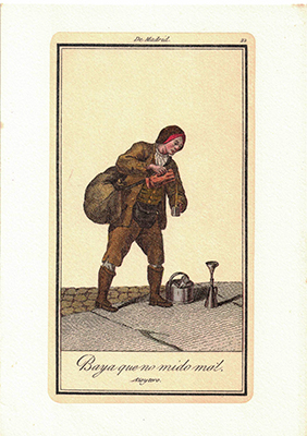 LITOGRAFIA (REPRODUCCION) COSTUMBRISTA DE MADRID Nº 22. (BAYA QUE NO MIDO MAL)
