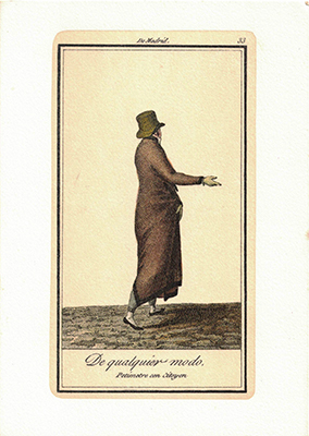 LITOGRAFIA (REPRODUCCION) COSTUMBRISTA DE MADRID Nº 33. (DE CUALQUIER MODO)