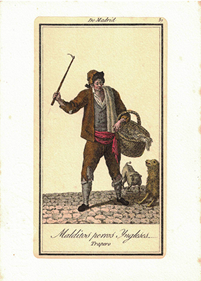 LITOGRAFIA (REPRODUCCION) COSTUMBRISTA DE MADRID Nº 37. (MALDITOS PERROS YNGLESES…)
