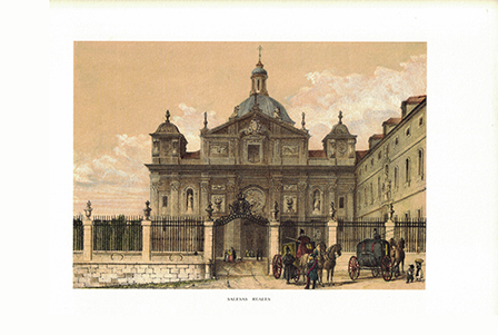 LITOGRAFIA (REPRODUCCION). SALESAS REALES, MADRID REPLIT-164 ,7