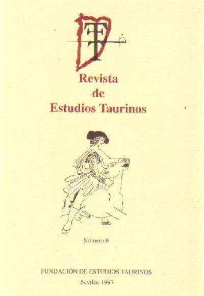 REVISTA DE ESTUDIOS TAURINOS Nº 6
