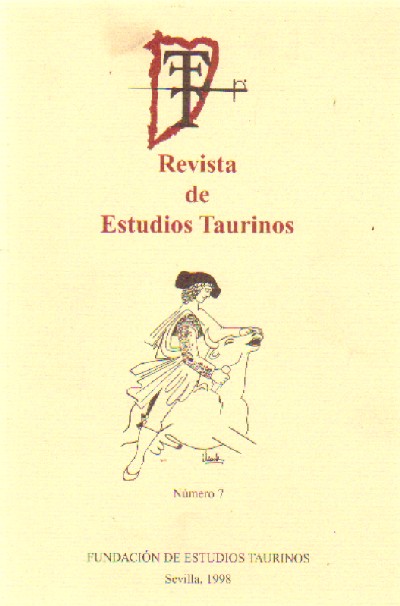 REVISTA DE ESTUDIOS TAURINOS Nº 7