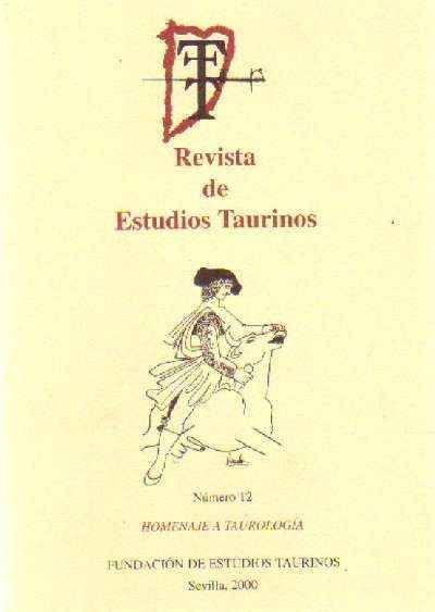 REVISTA DE ESTUDIOS TAURINOS Nº 12