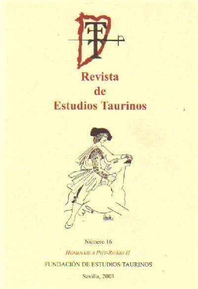 REVISTA DE ESTUDIOS TAURINOS Nº 16