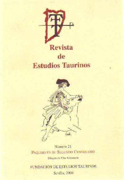 REVISTA DE ESTUDIOS TAURINOS Nº 21
