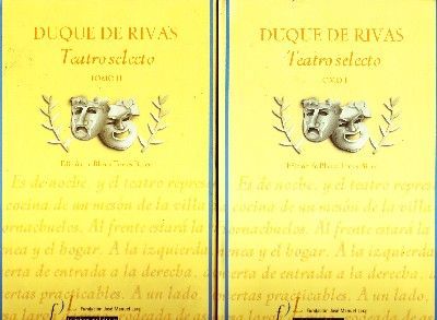 TEATRO SELECTO. DUQUE DE RIVAS.  2 TOMOS.