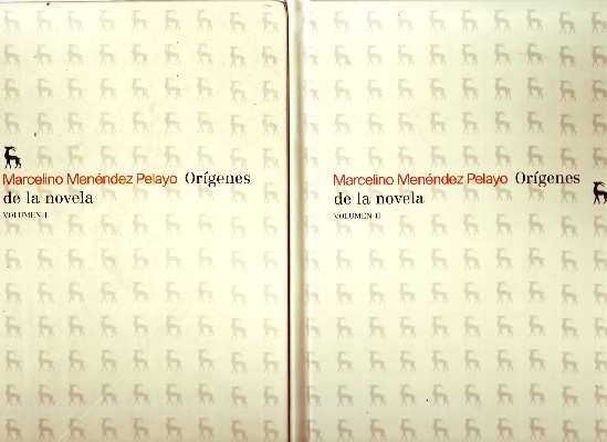 ORIGENES DE LA NOVELA (2 TOMOS)
