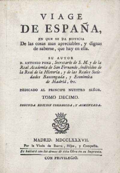 VIAGE DE ESPAÑA. TOMO X (Madrid, Segovia…)