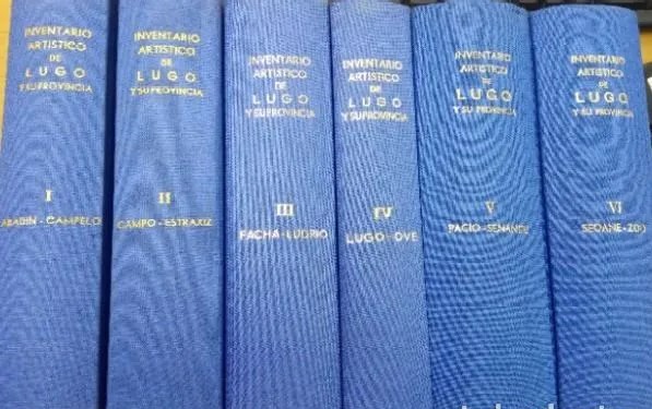 INVENTARIO ARTÍSTICO DE LUGO Y SU PROVINCIA 6 TOMOS.