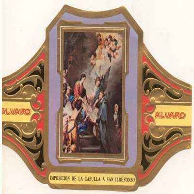 VITOLA FABRICA DE TABACOS ALVARO. IMPOSICION DE LA CASULLA A SAN ILDEFONSO