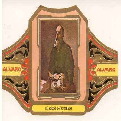 VITOLA FABRICA DE TABACOS ALVARO. EL CIEGO DE GAMBAZO