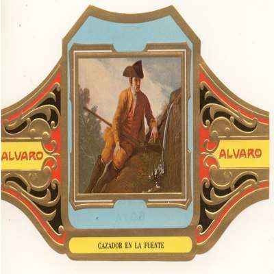 VITOLA FABRICA DE TABACOS ALVARO. CAZADOR EN LA FUENTE
