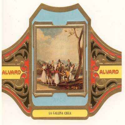 VITOLA FABRICA DE TABACOS ALVARO. LA GALLINA CIEGA