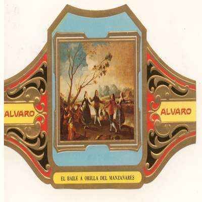 VITOLA FABRICA DE TABACOS ALVARO. EL BAILE A ORILLA DEL MANZANARES